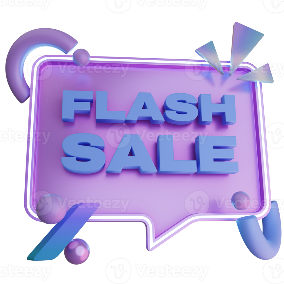 3d flash sale for advertising with high quality render png