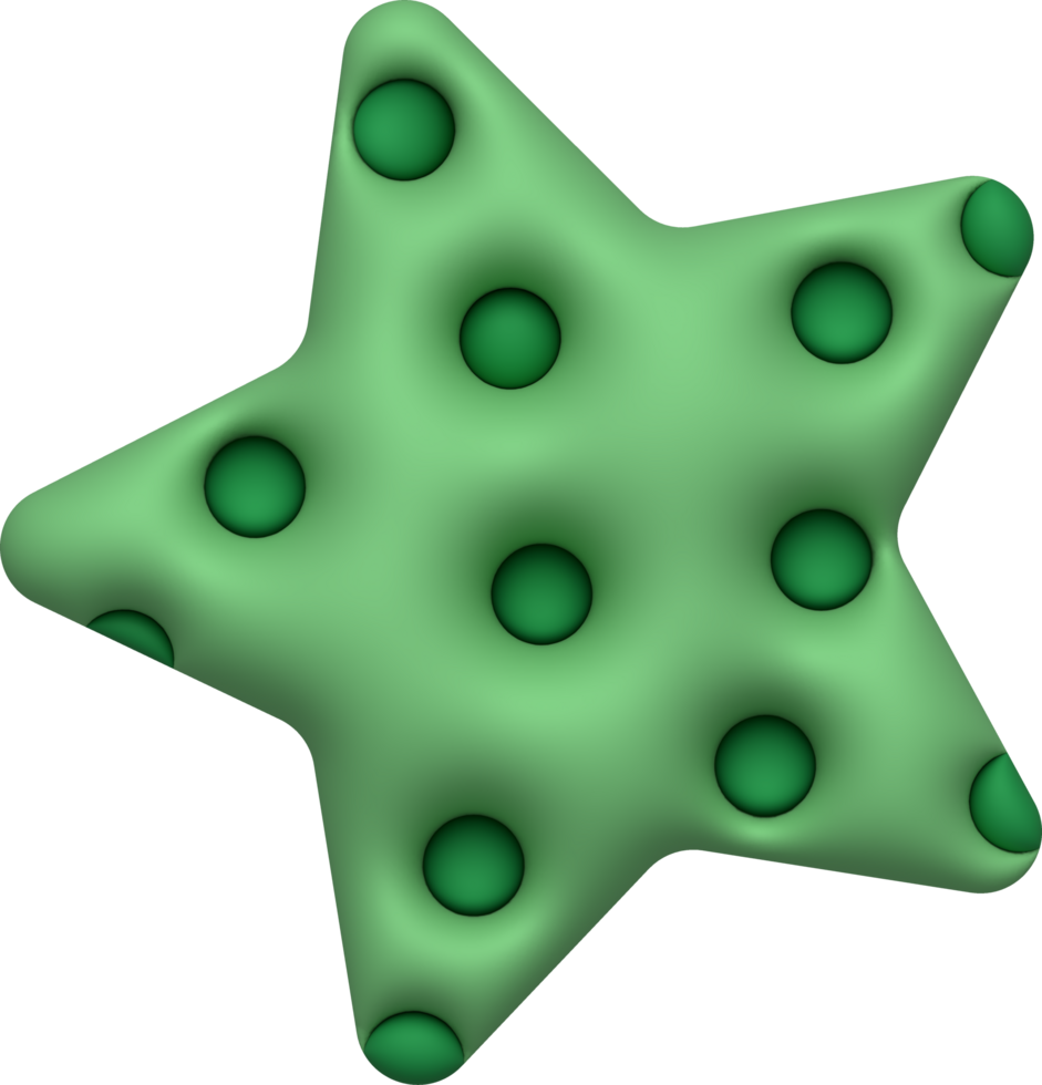 illustration 3d starfish in summer for design png