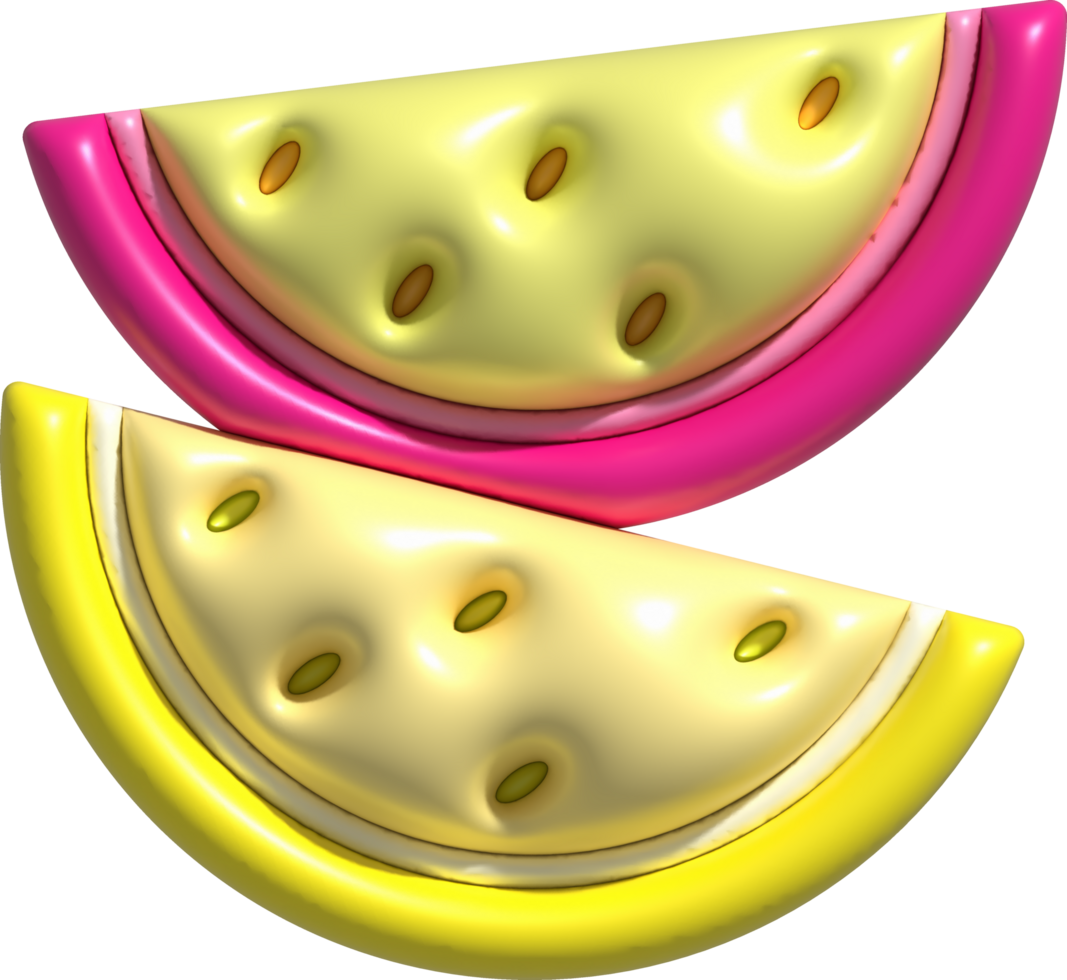 illustration 3d. Watermelon in summer for design. png