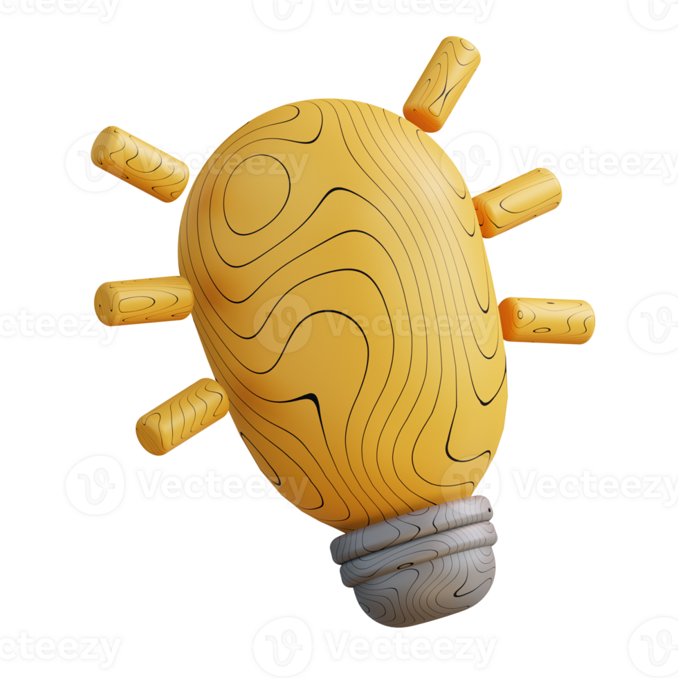 3D Illustration of a lamp png