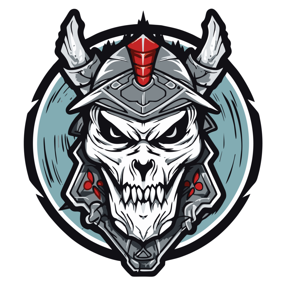 Rebel skull warrior graphic for tshirt png