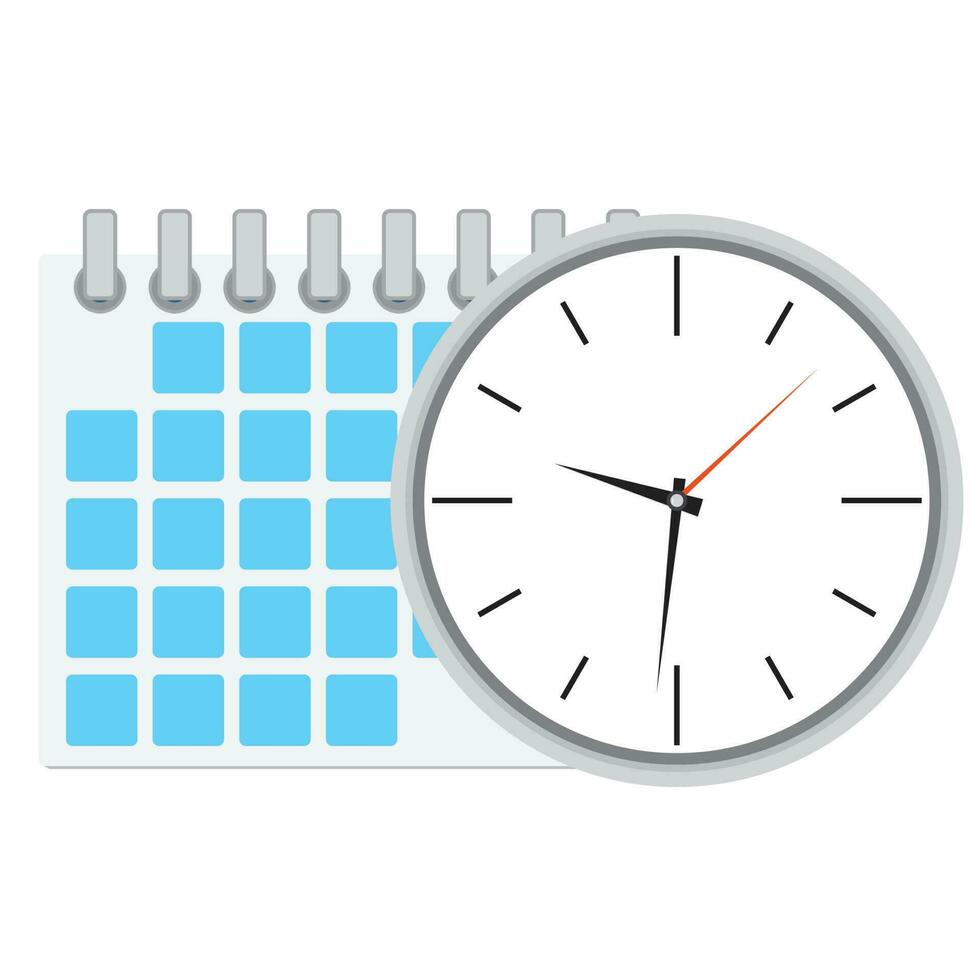 Time planning and management vector