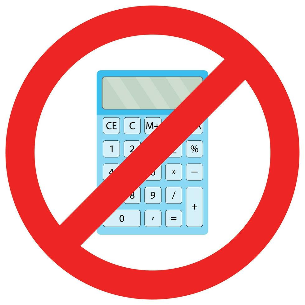 Ban calculator icon flat. Display digital and financial accounting. Vector flat design illustration