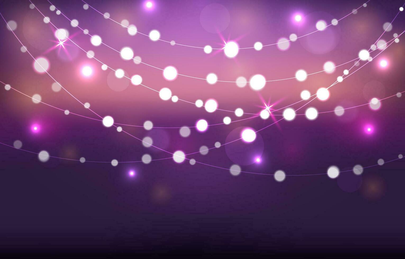 Beautiful Fairy Light Effect Background vector