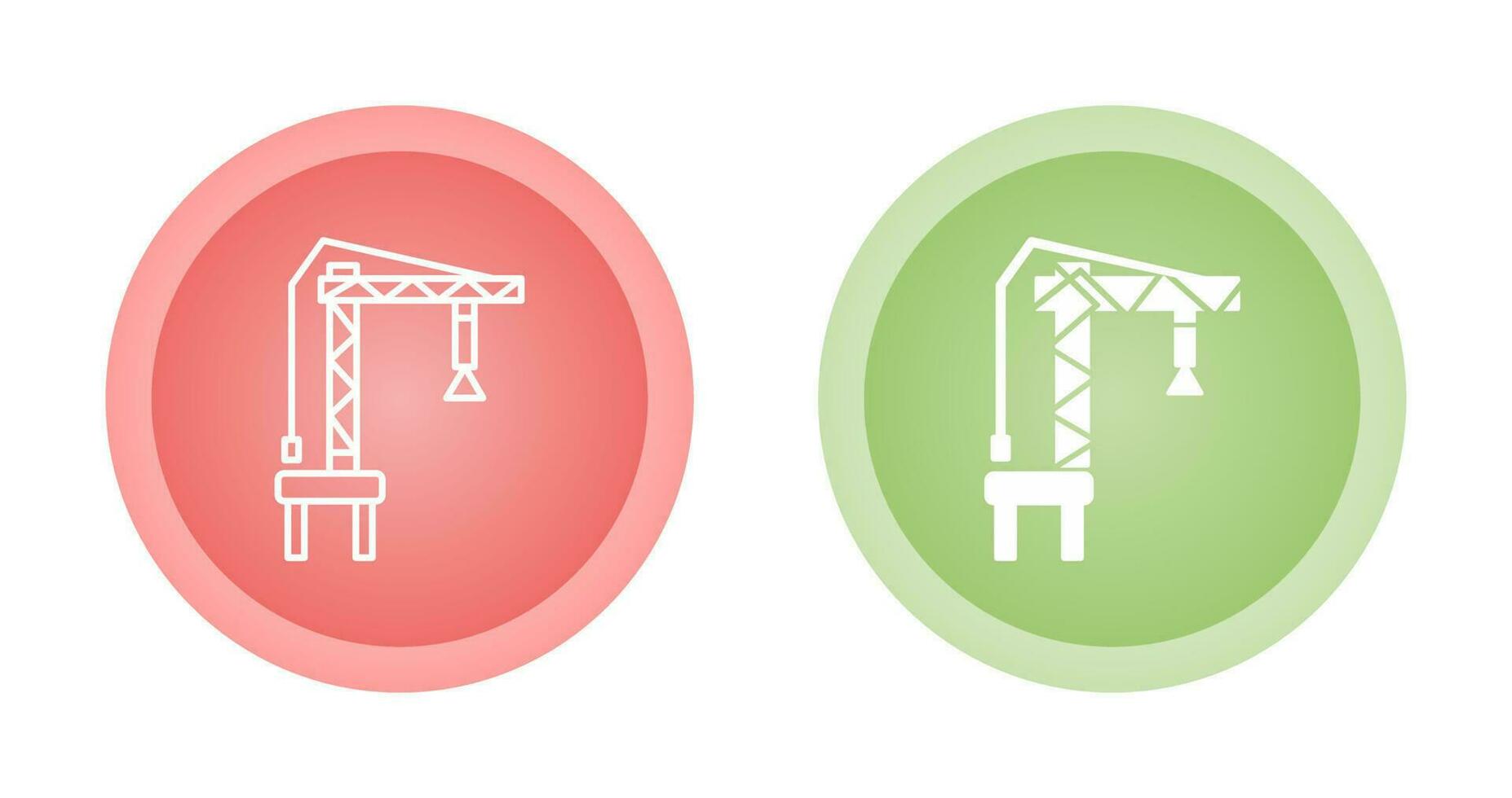 Harbor Crane Vector Icon