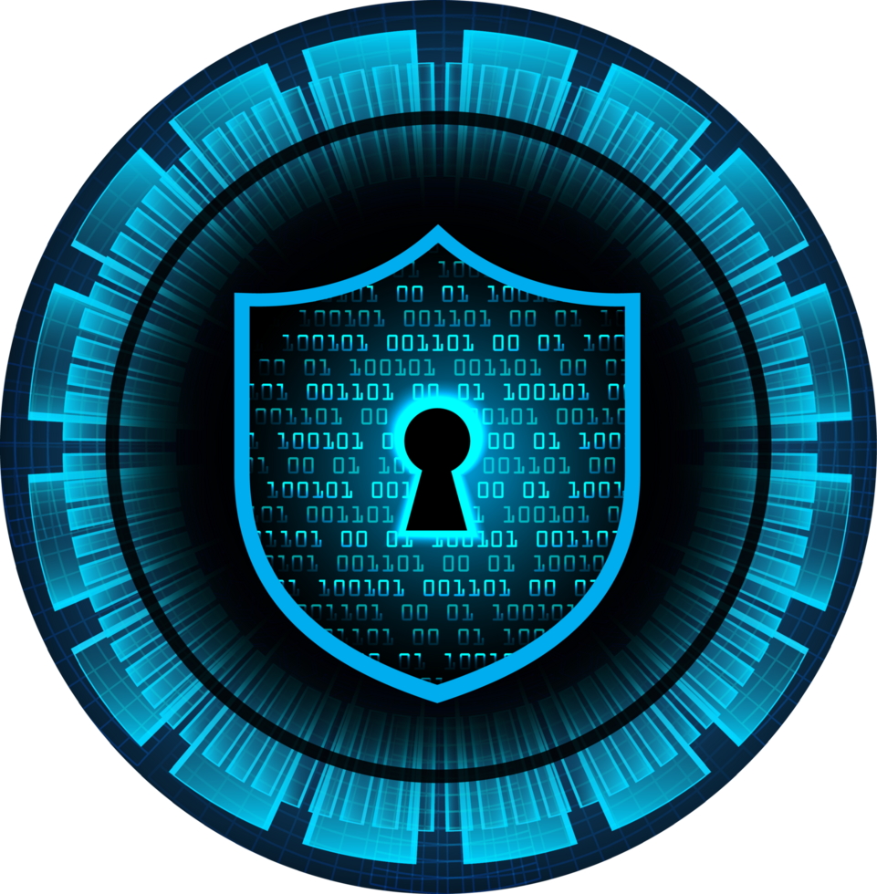 Modern Technology Shield Crop-out png