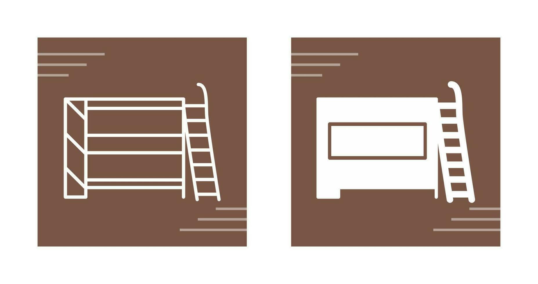 Bunk bed Vector Icon