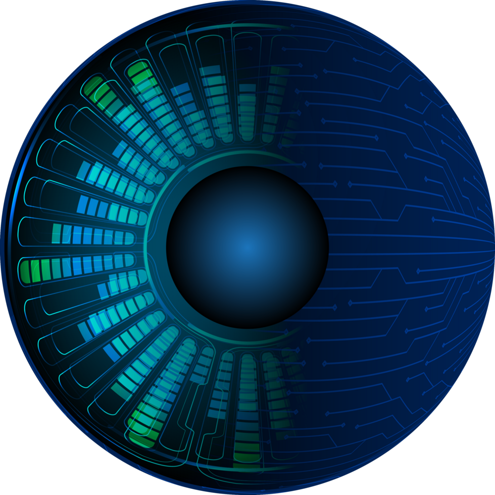 Modern Technology Eye Crop-out png