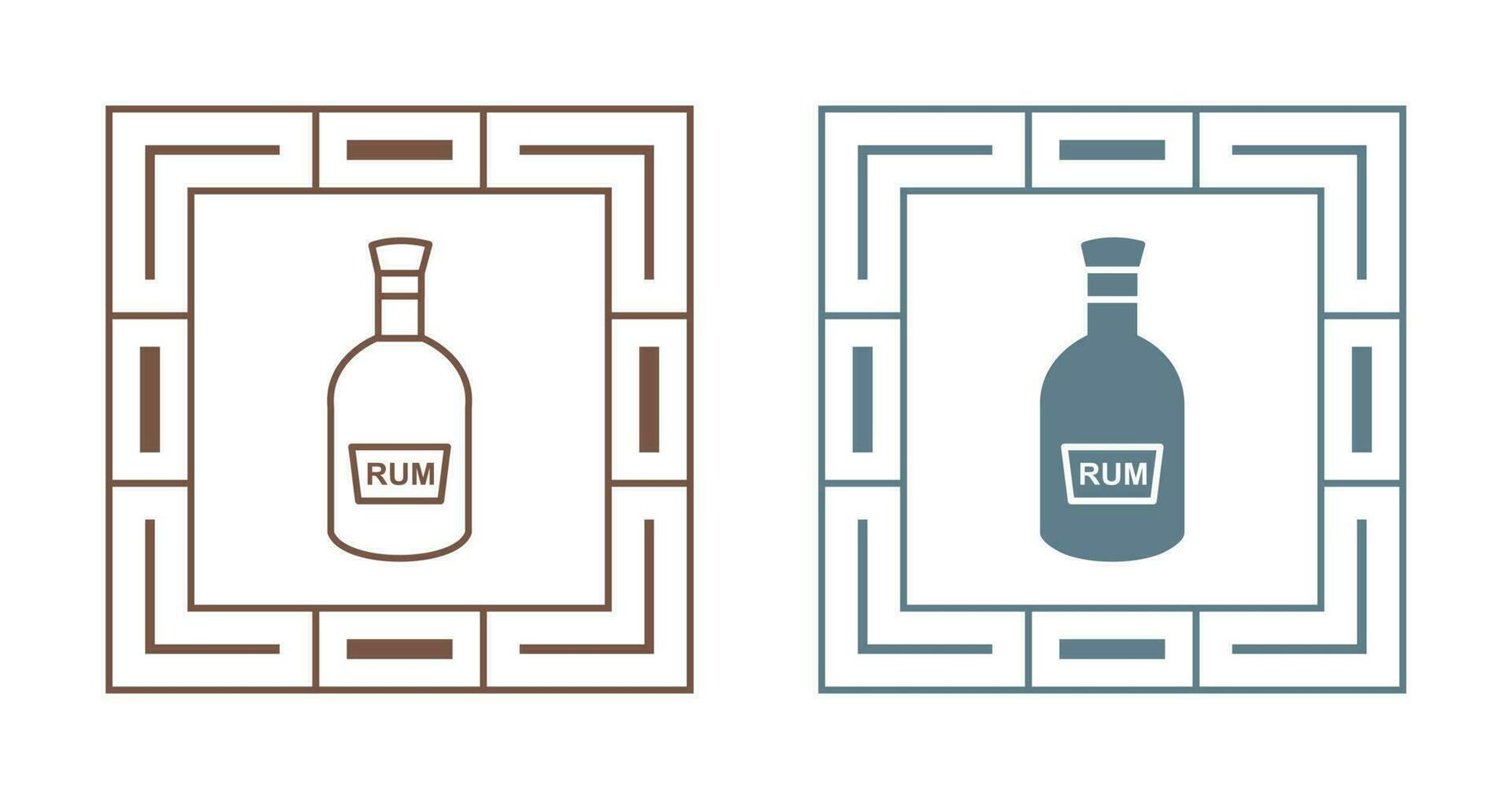 Bottle of Rum Vector Icon