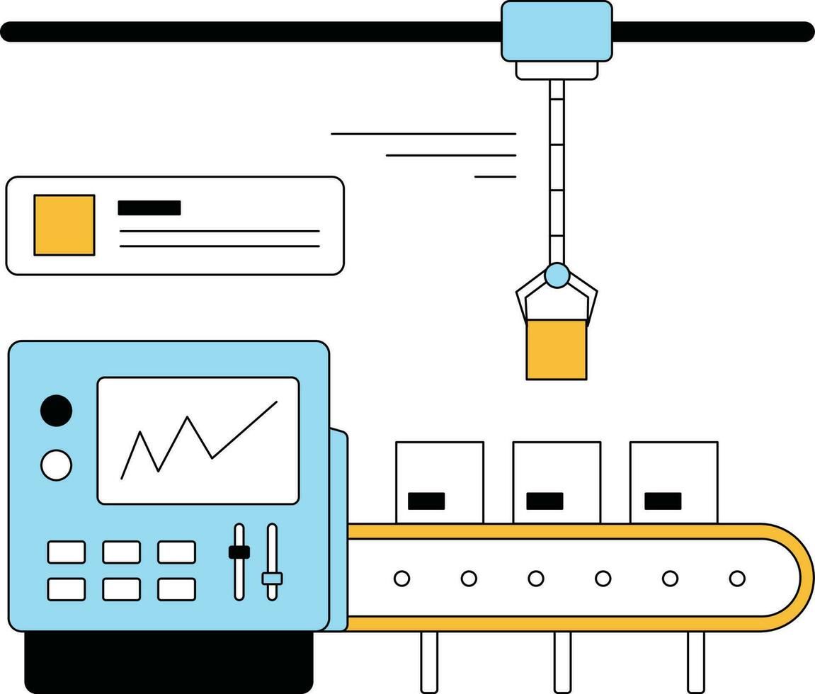 Conveyor Belt Illustration vector