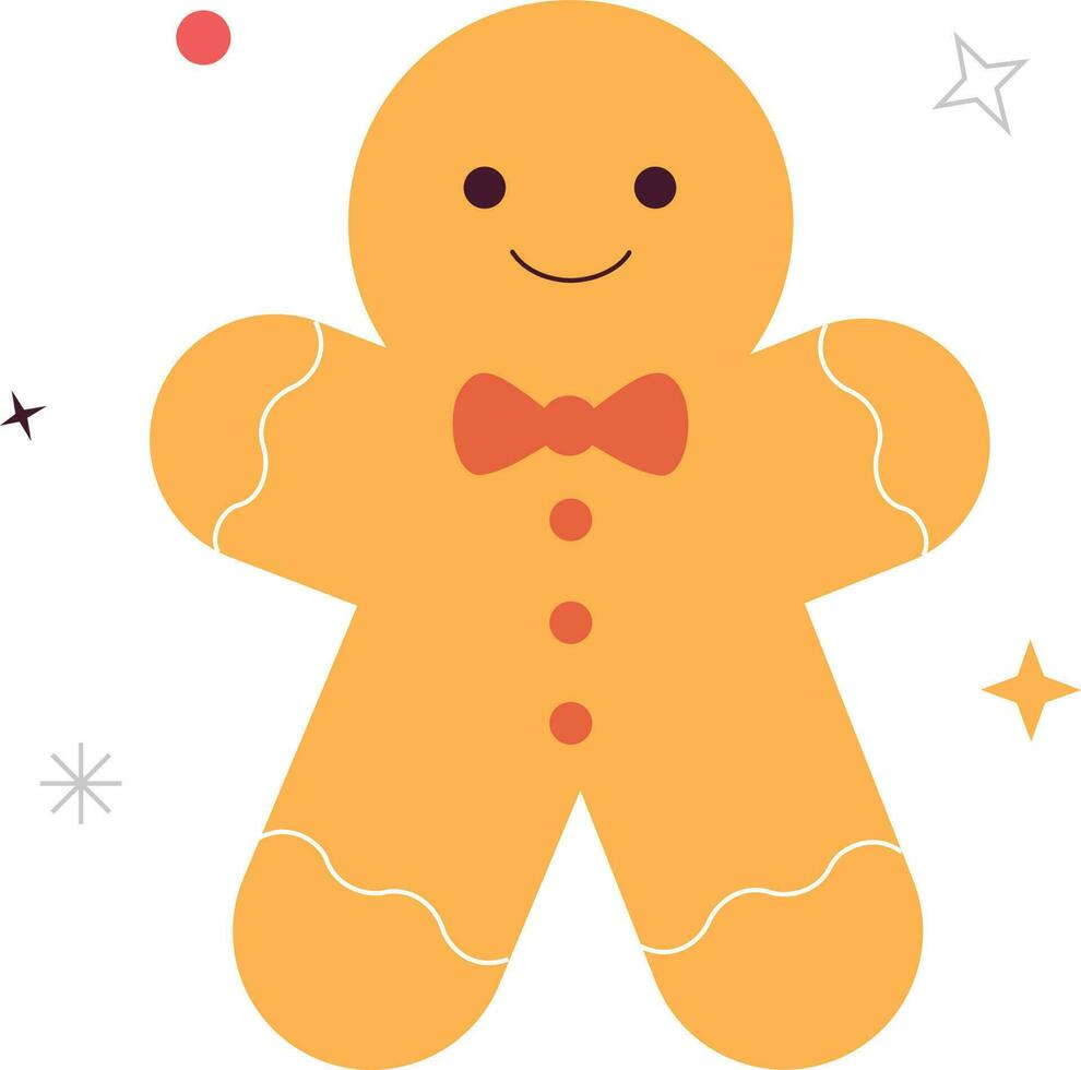 Christmas Cookie Flat Icon vector