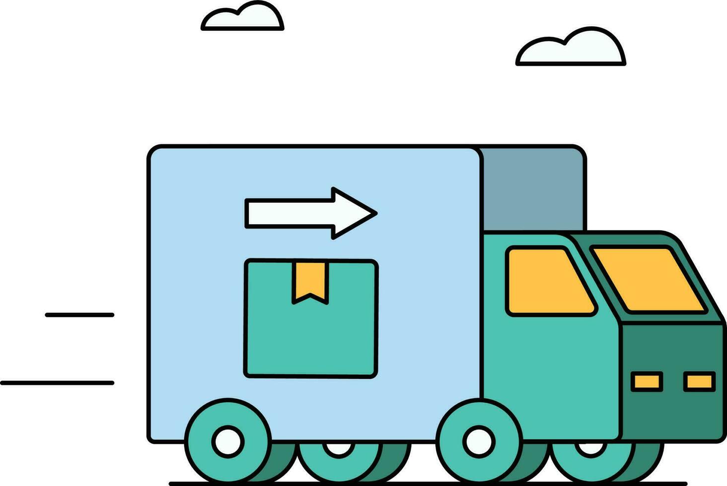 Delivery Truck Illustration vector