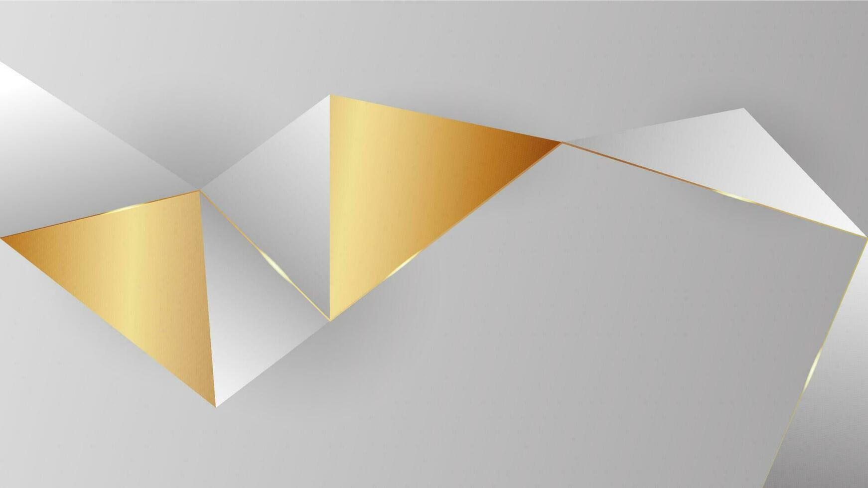 White and gold abstract background with copy space for text. Modern template design for cover, web banner, screen and magazine. vector