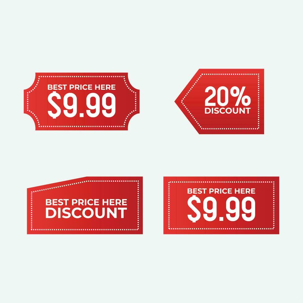 Unbeatable Deals Get Noticed with Our Sale Banner Stickers Vector Pack