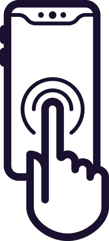 cell hand phone vector
