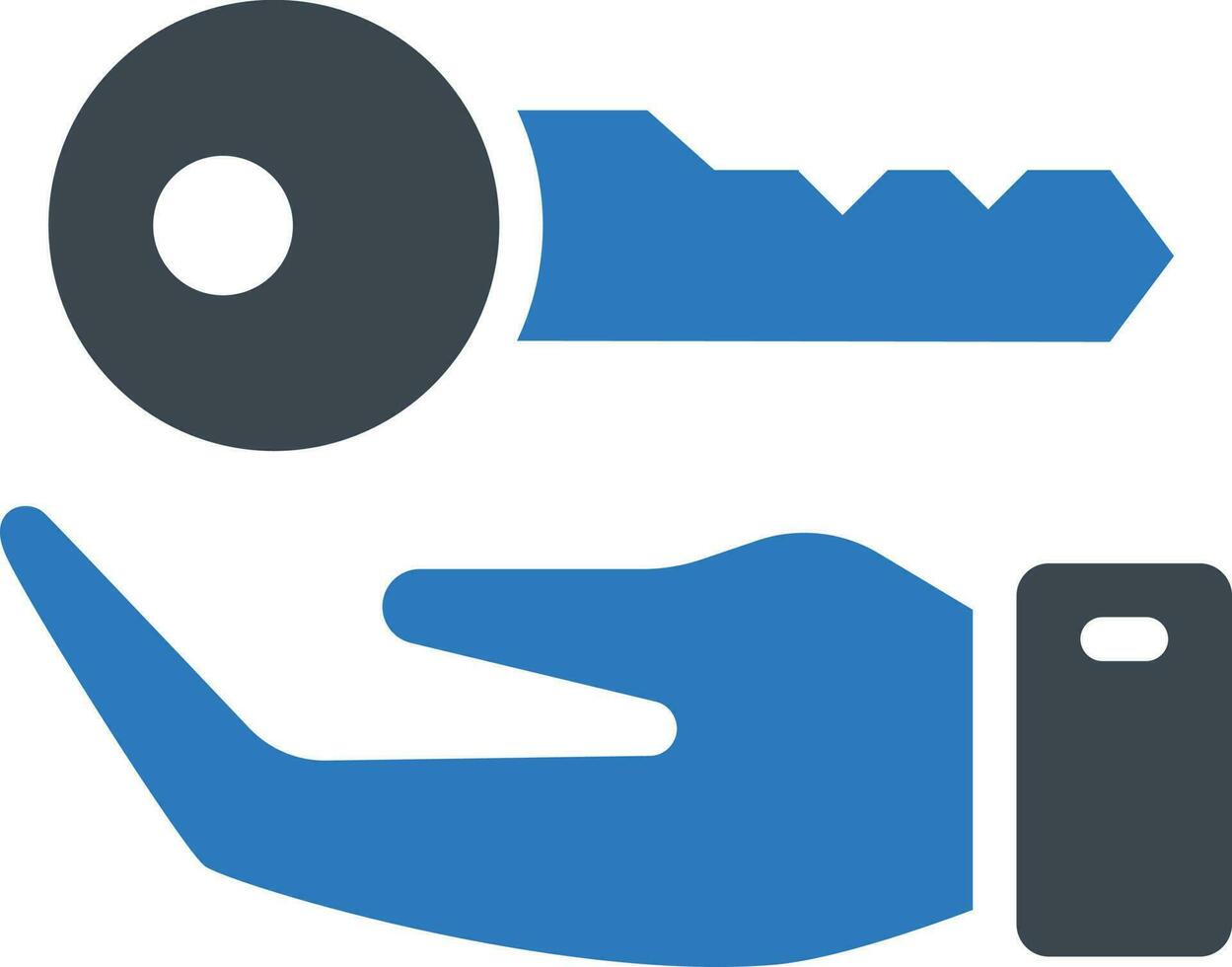key lock protect vector