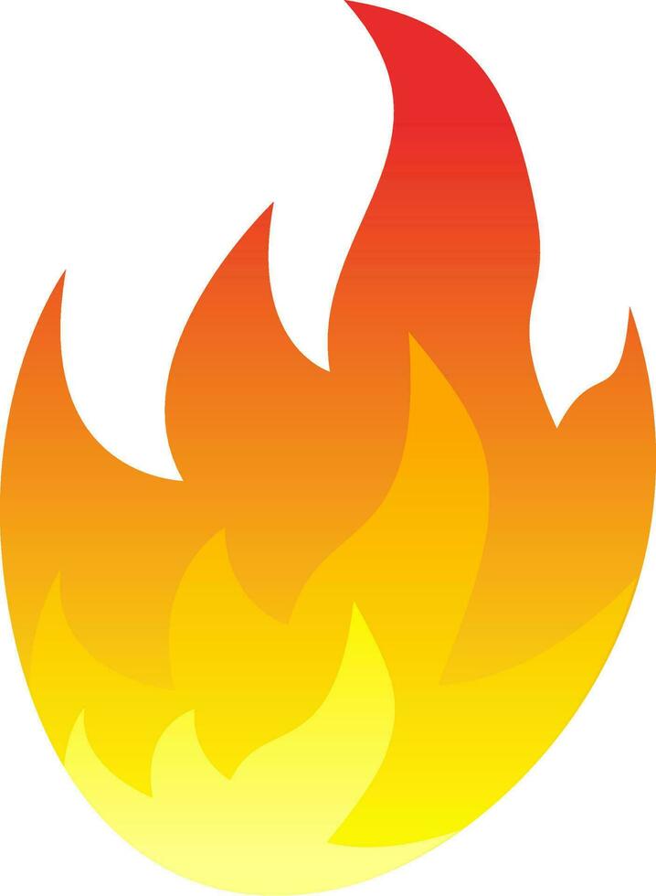 Fire vector illustration. Fire flame icon. Fire graphic resource for design icon, clip art, sign, symbol or logo. Burning flame for design about burn, hot, heat and inferno
