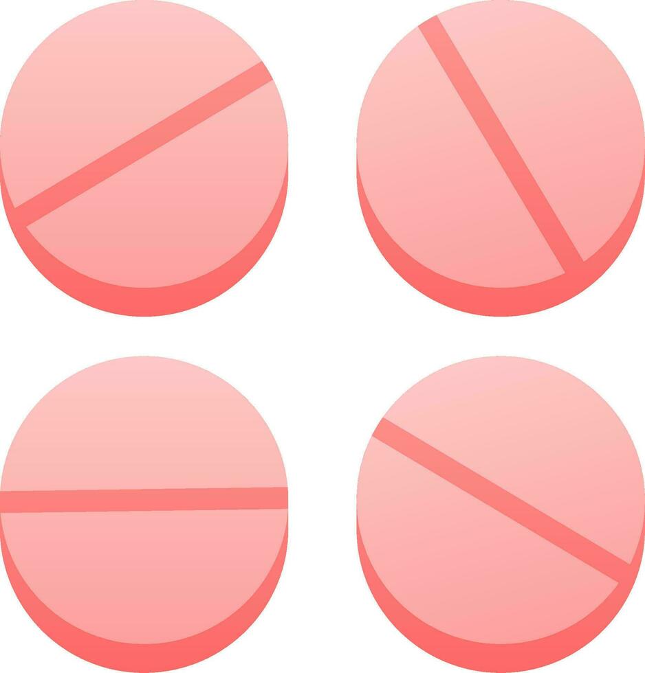 Medicine tablet vector illustration. Round tablets medicine icon for design medical, healthy, first aid and treatment. Rounded tablet pill symbol for treatment, pharmacy, drug and healthcare