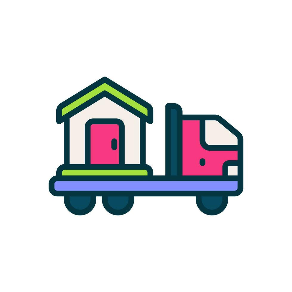 moving truck icon for your website, mobile, presentation, and logo design. vector