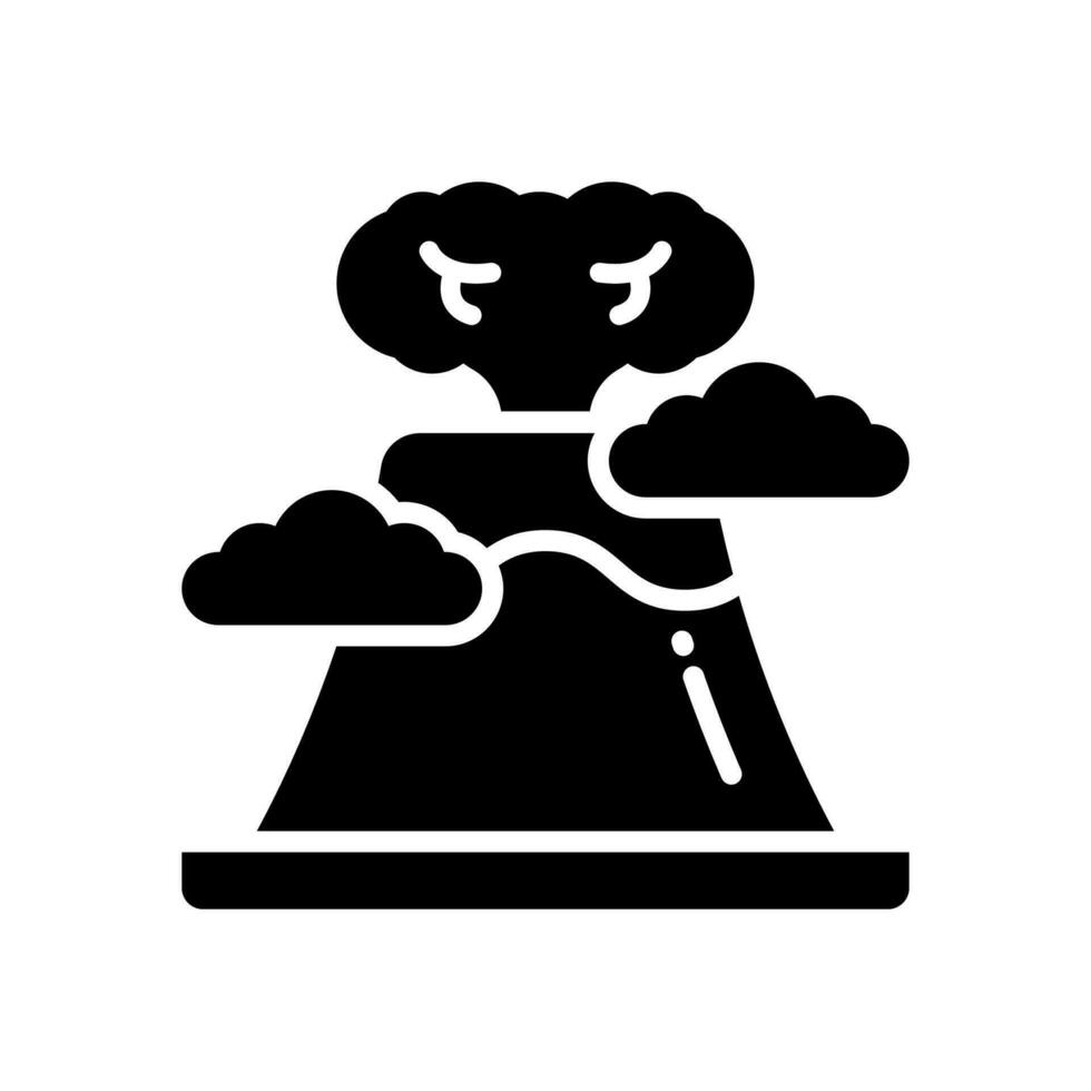 volcano icon for your website, mobile, presentation, and logo design. vector