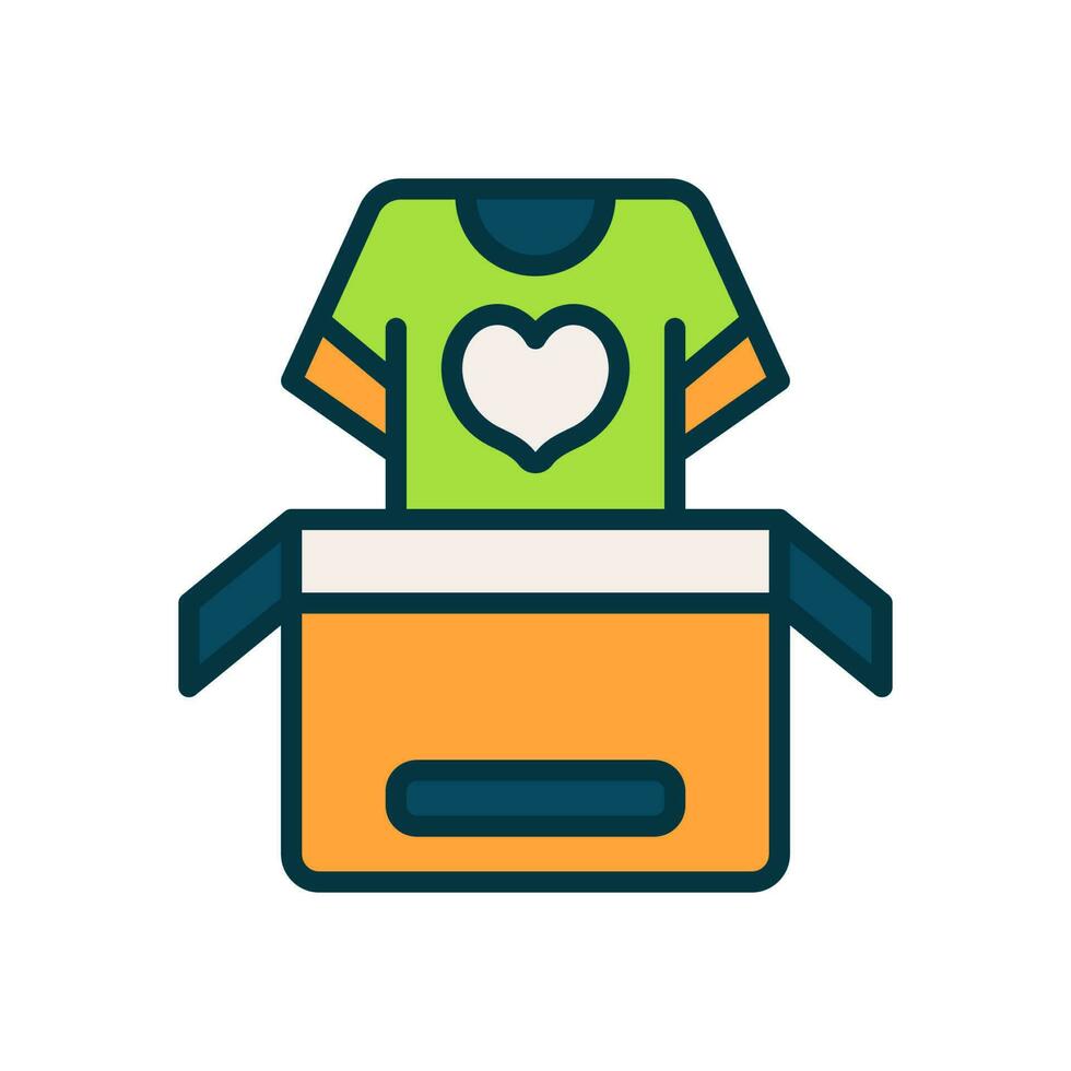 ropa donación icono para tu sitio web, móvil, presentación, y logo diseño. vector