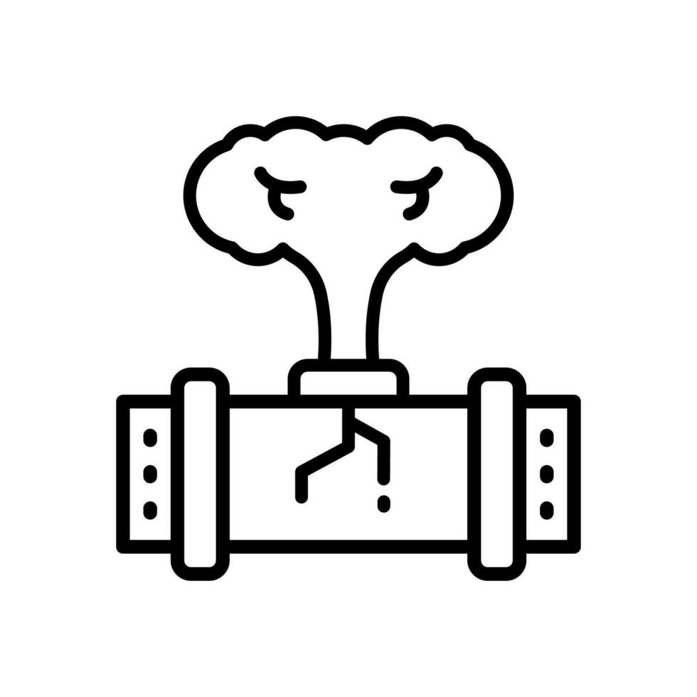 gas leak icon for your website, mobile, presentation, and logo design. vector