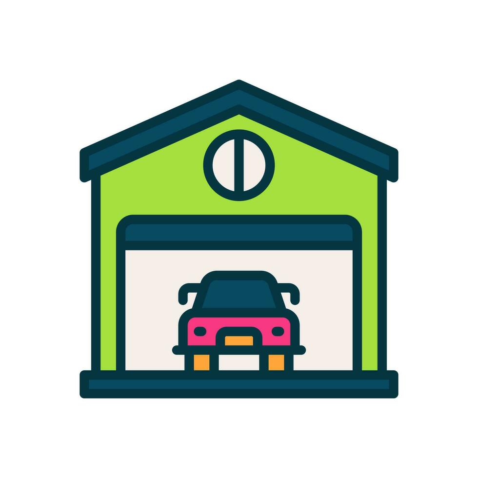 garage icon for your website, mobile, presentation, and logo design. vector