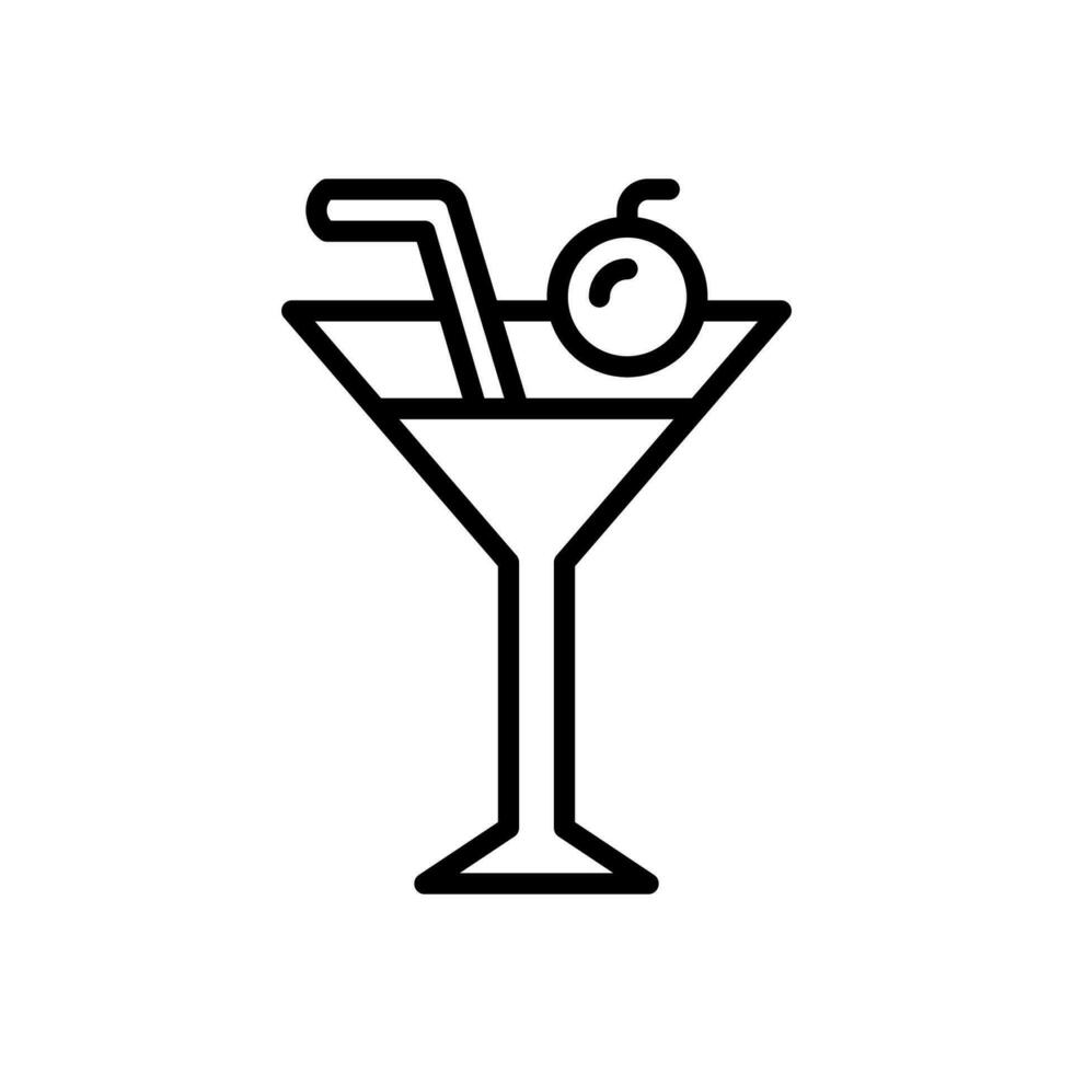 cocktail icon for your website, mobile, presentation, and logo design. vector