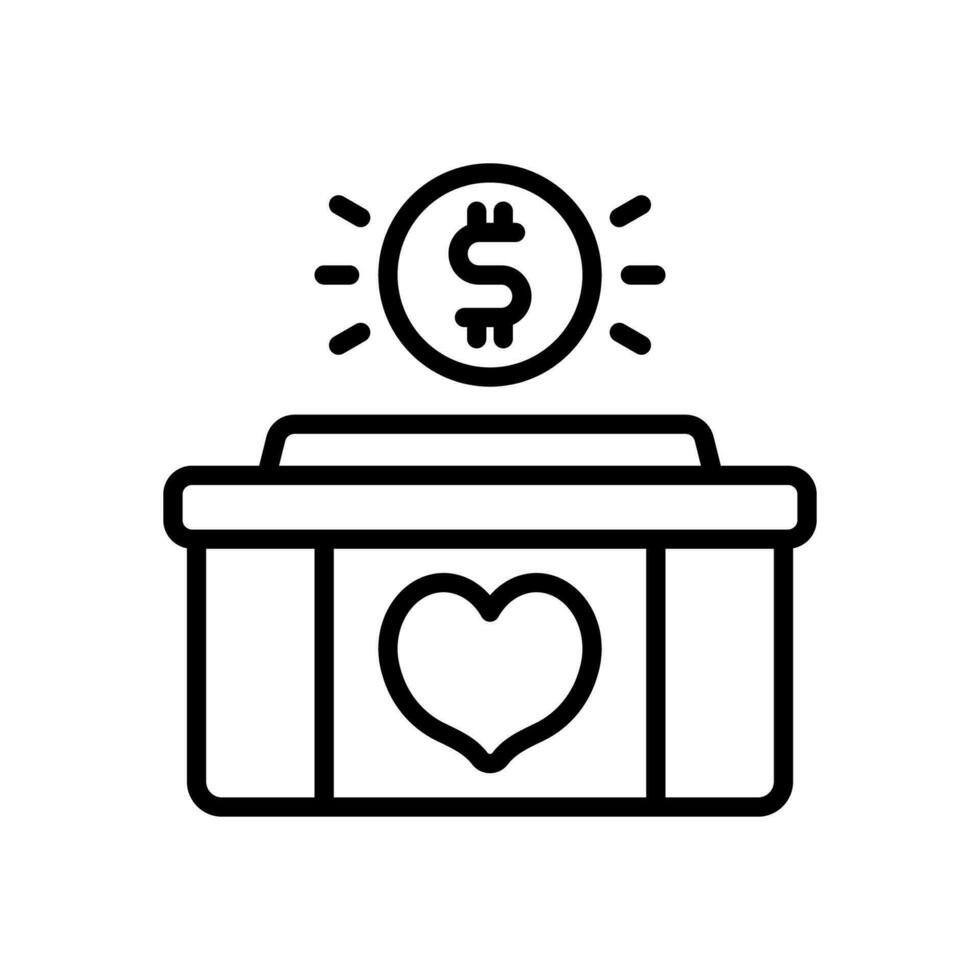 donation icon for your website, mobile, presentation, and logo design. vector