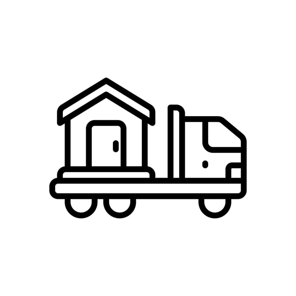 moving truck icon for your website, mobile, presentation, and logo design. vector