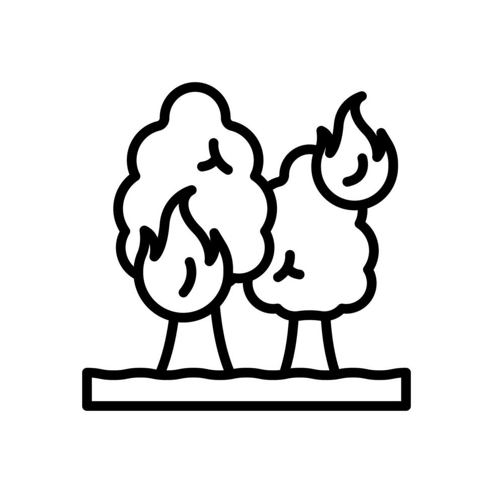 forest fires icon for your website, mobile, presentation, and logo design. vector