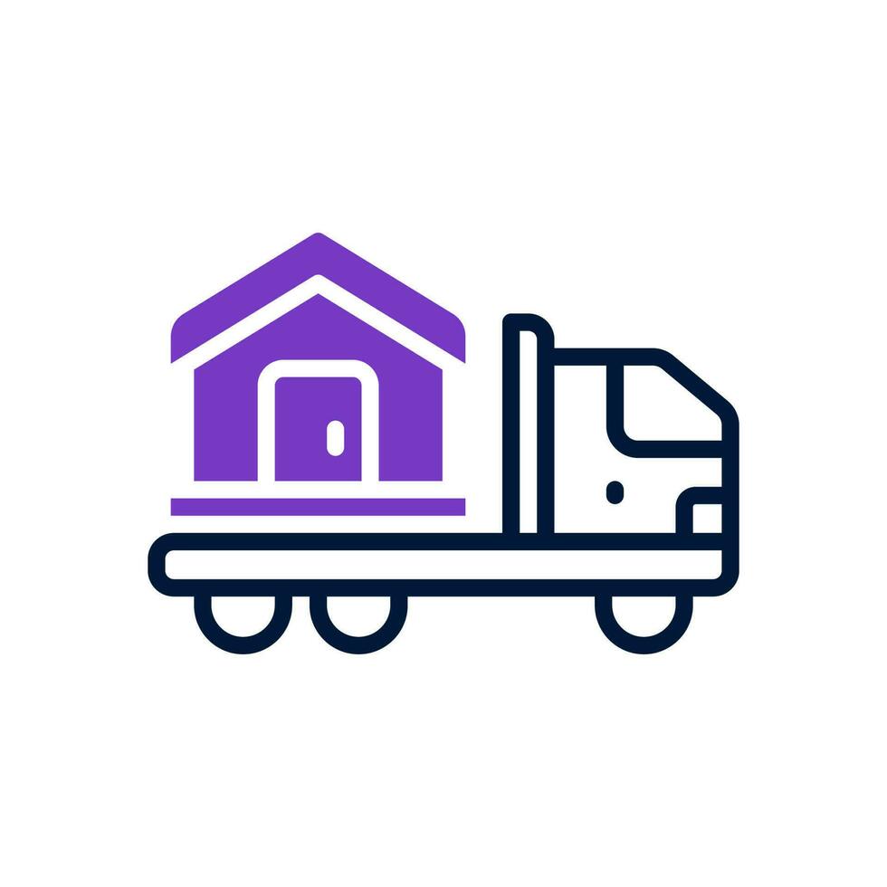 moving truck icon for your website, mobile, presentation, and logo design. vector