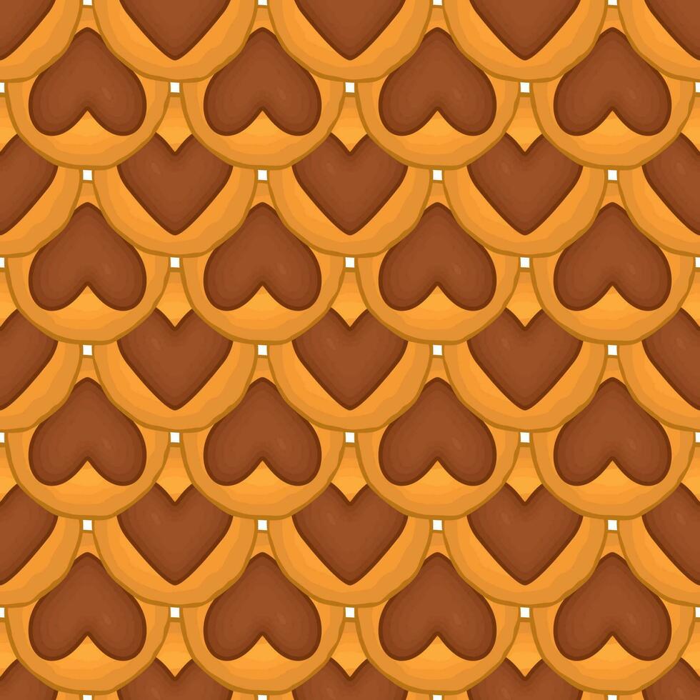 Pattern homemade cookie different taste in pastry biscuit vector