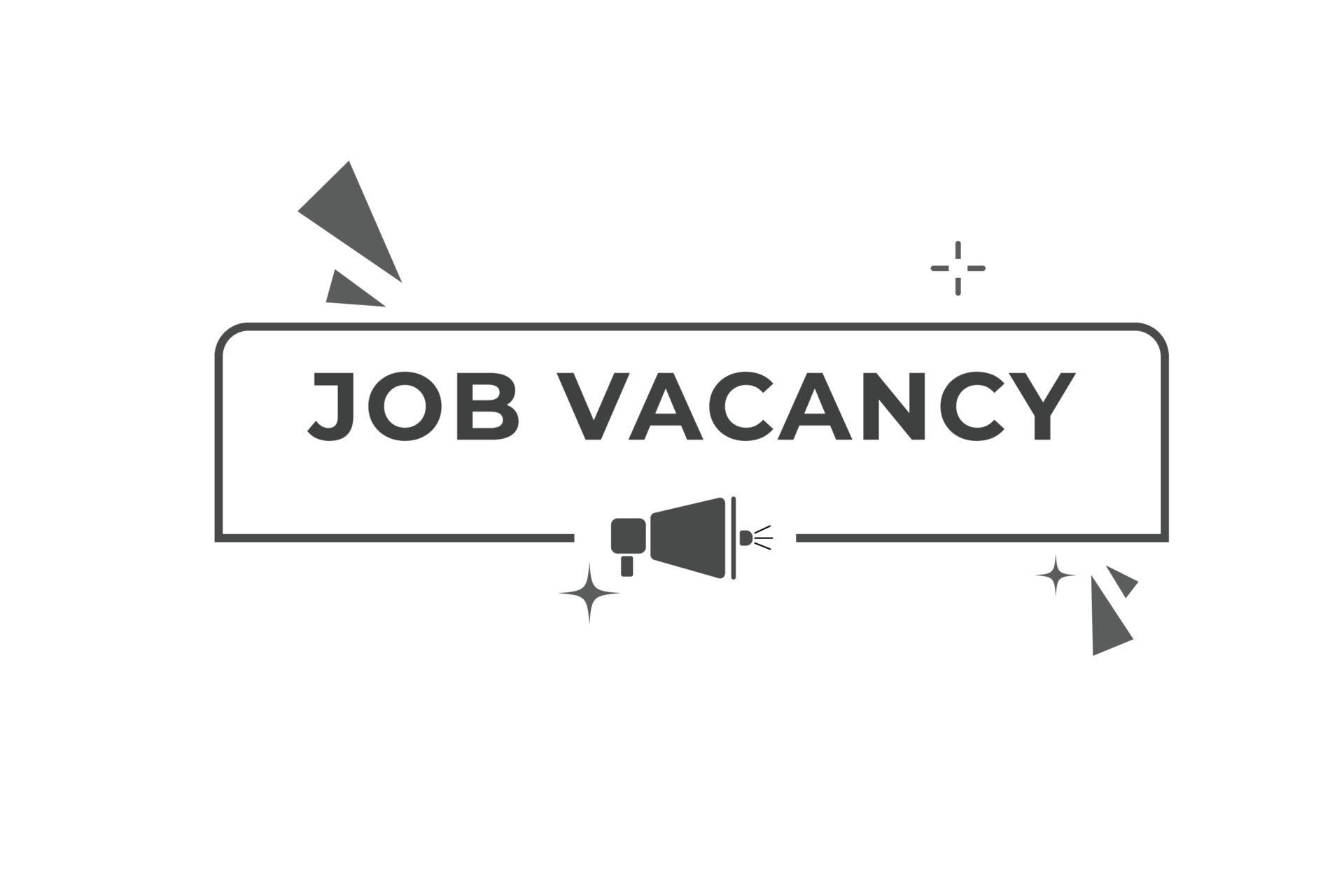 Job Vacancy Button. Speech Bubble, Banner Label Job Vacancy 23665621