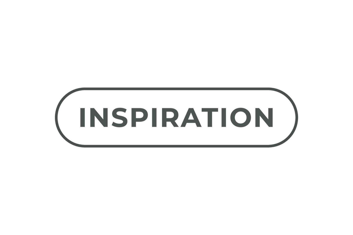 inspiración botón. habla burbuja, bandera etiqueta inspiración vector