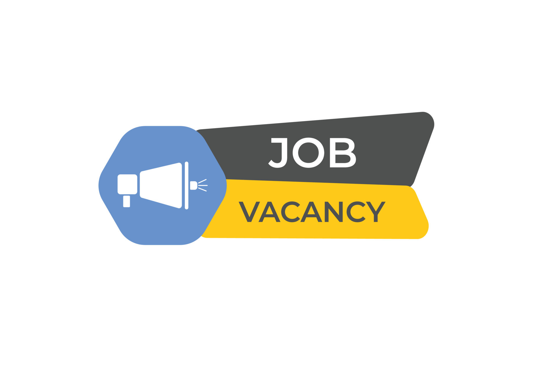 Job Vacancy Button. Speech Bubble, Banner Label Job Vacancy 23665742