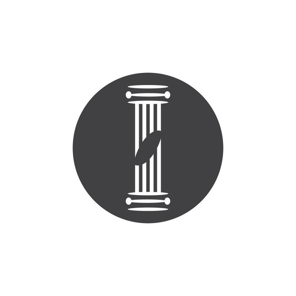 Business pillar column logo vector symbol icon