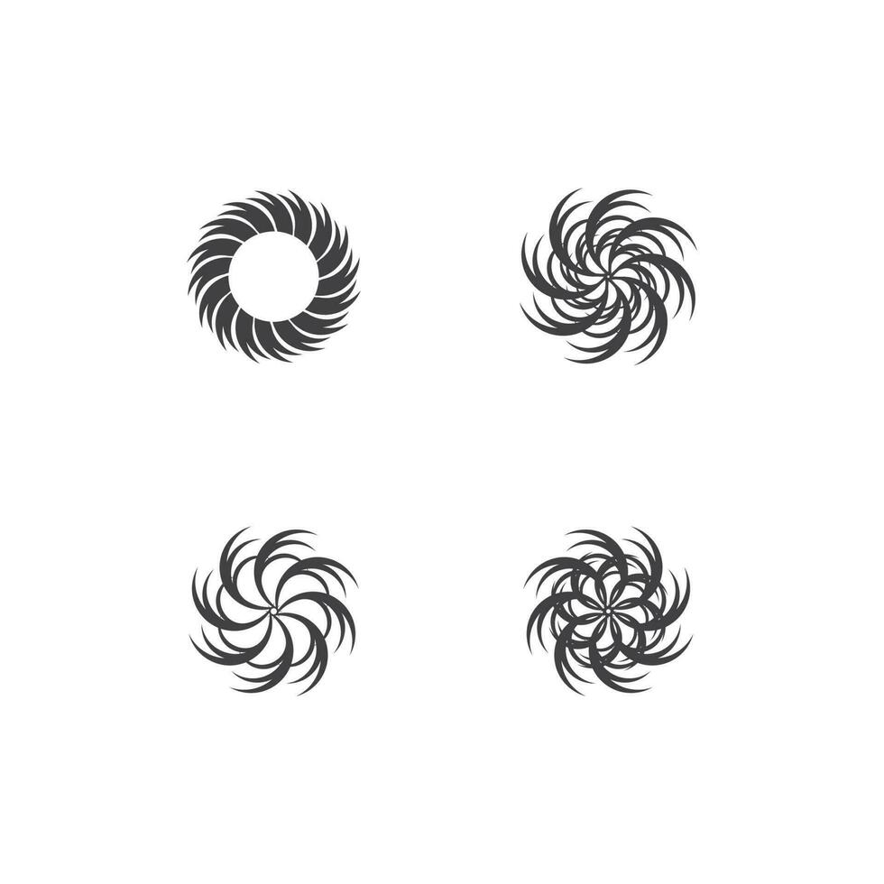 Vortex vector design illustration icon logo template