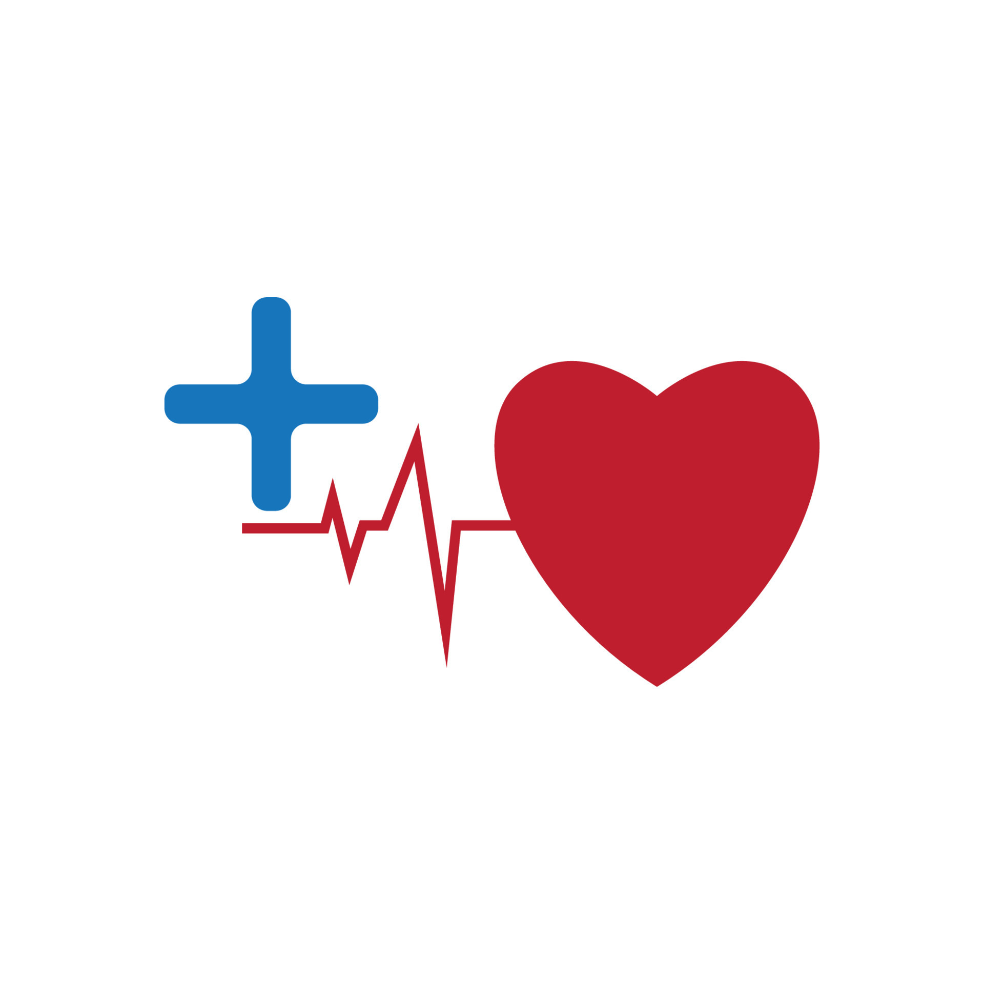 Heart beat logo or pulse line logo for medical medicine with modern ...