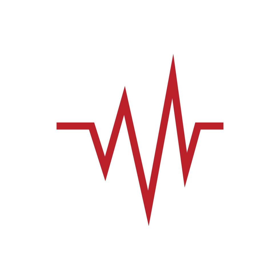 Heart beat logo or pulse line logo for medical medicine with modern vector illustration concept