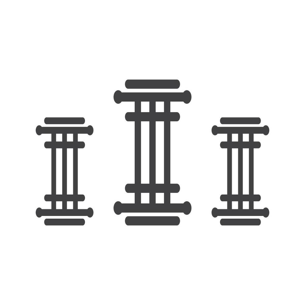 Business pillar column logo vector symbol icon