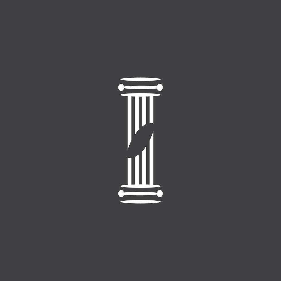 Business pillar column logo vector symbol icon