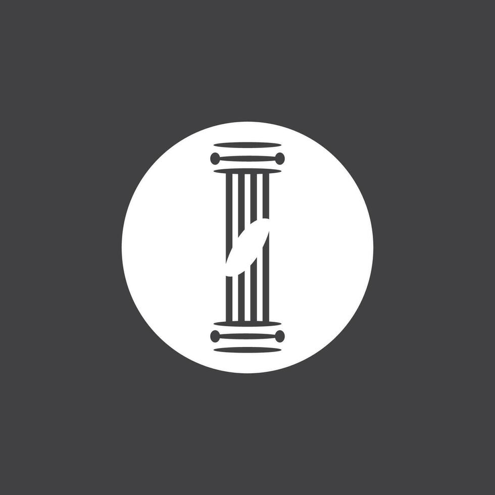 Business pillar column logo vector symbol icon
