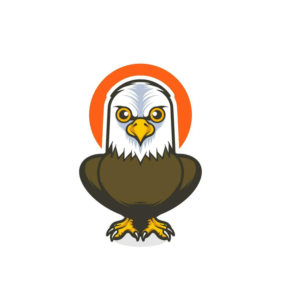 diseño de mascota águila vector