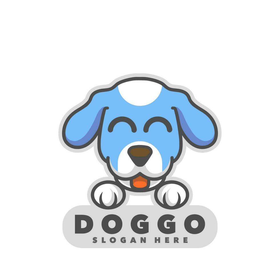 Dog head logo vector
