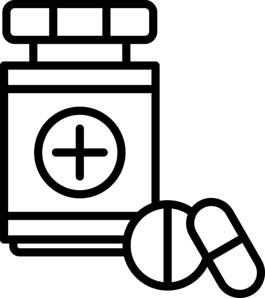 medicamentos vector icono diseño