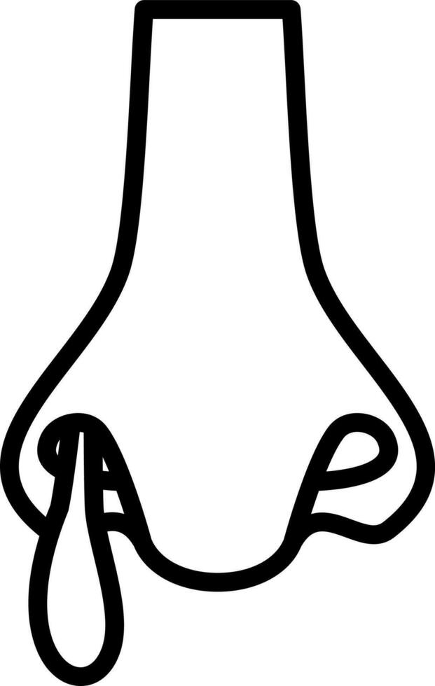 Runny nose Vector Icon Design