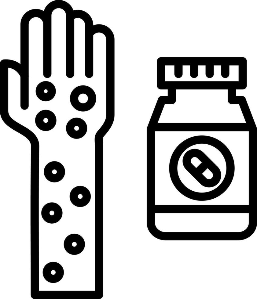 Drug allergy Vector Icon Design