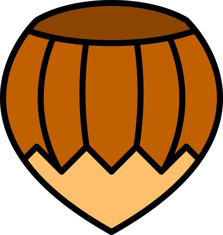 Hazelnut Vector Icon Design