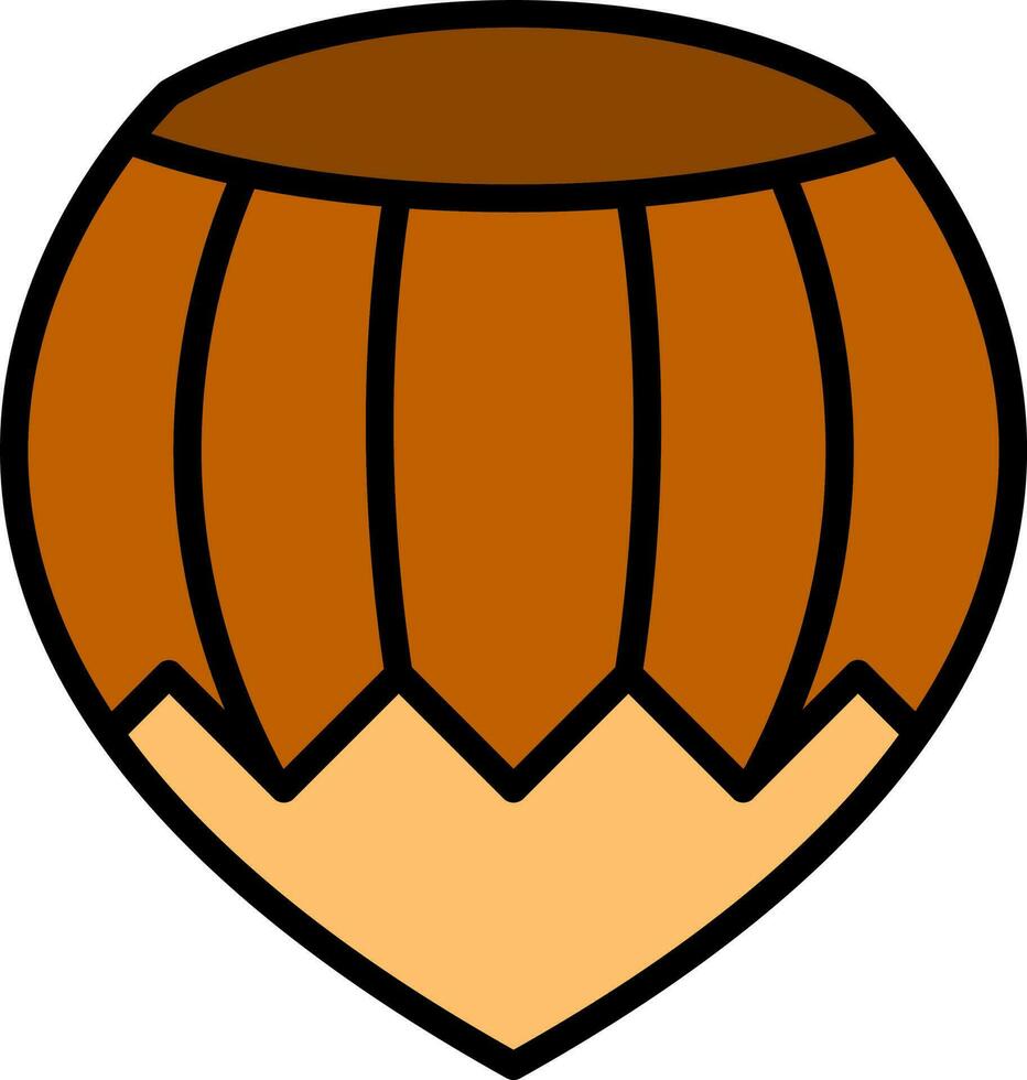 Hazelnut Vector Icon Design